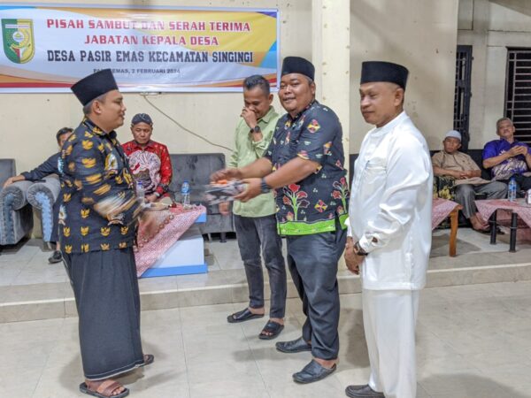 Serah Terima Jabatan (SERTIJAB) dari Kapala Desa kepada Pj.Kepala Desa Desa Pasir Emas Kecamatan Singingi